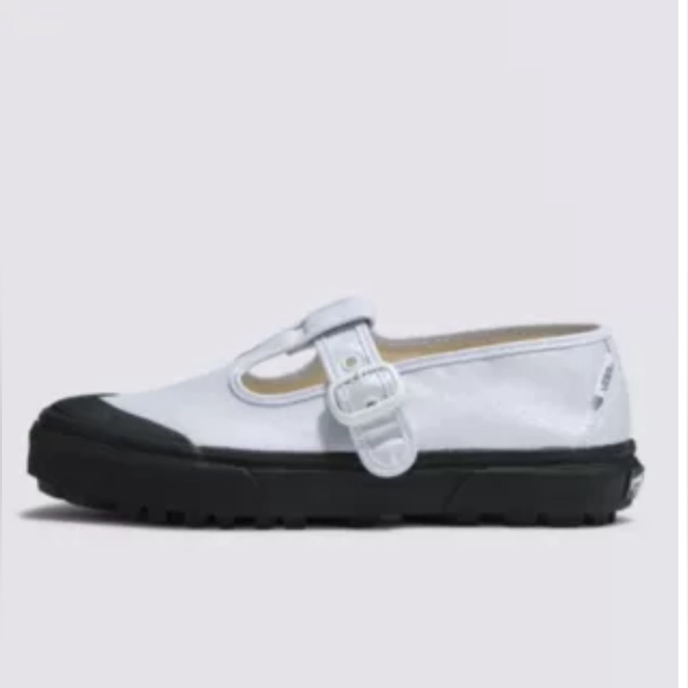 Style 93 Mary Jane vans coated white